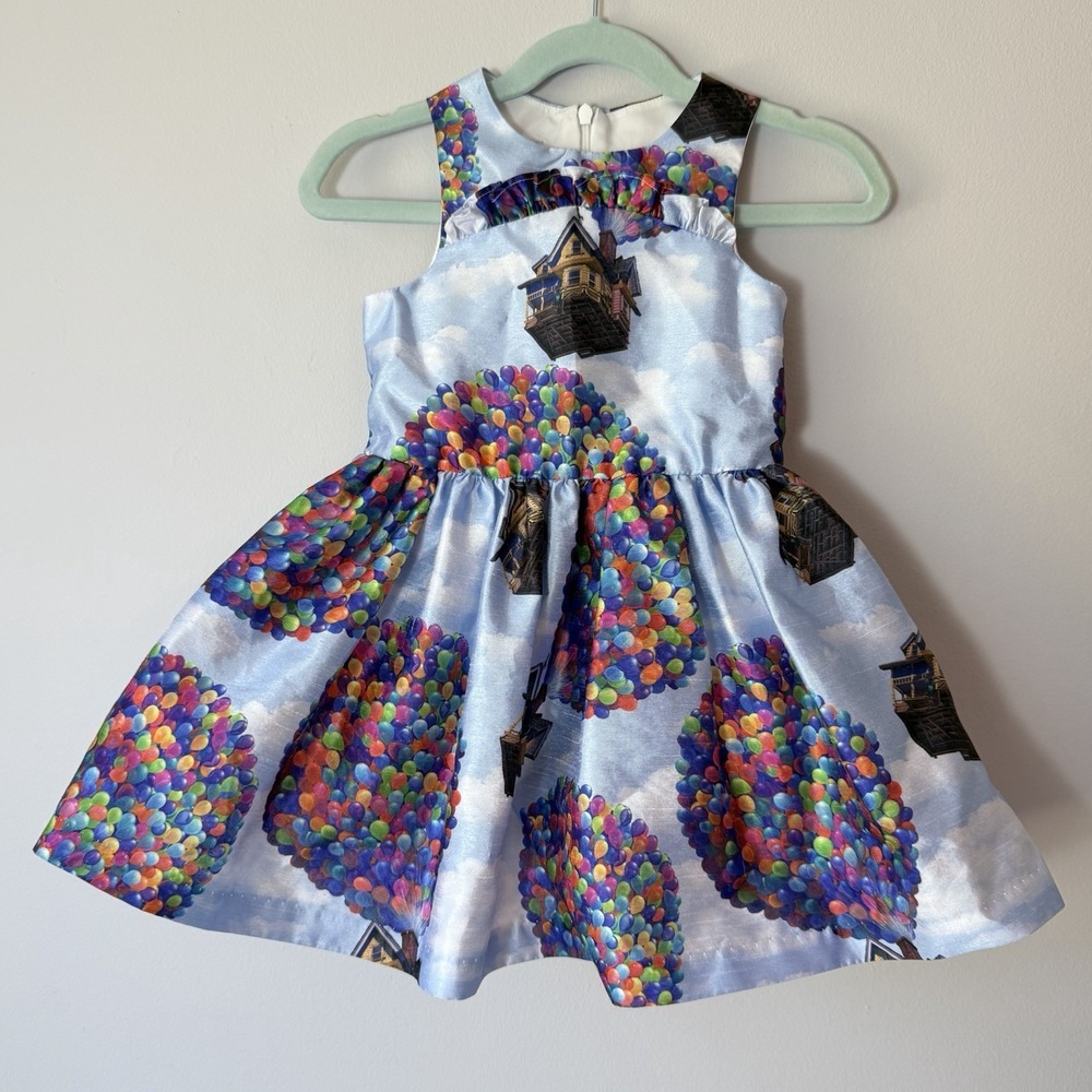 Baby Girls Disney Party Dress Pixar "Up" Pippa & Julie 2T Balloons House Bday